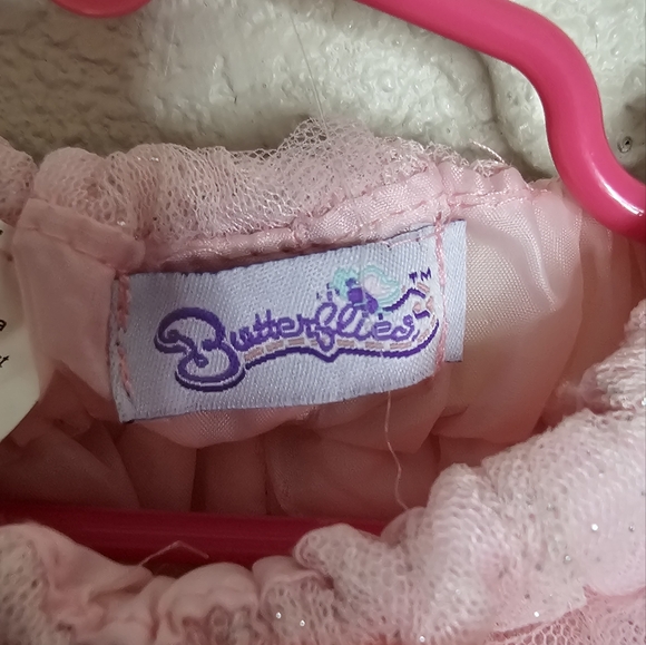 Butterflies Pink tutu skirt size 6-12 Months - Picture 3 of 4